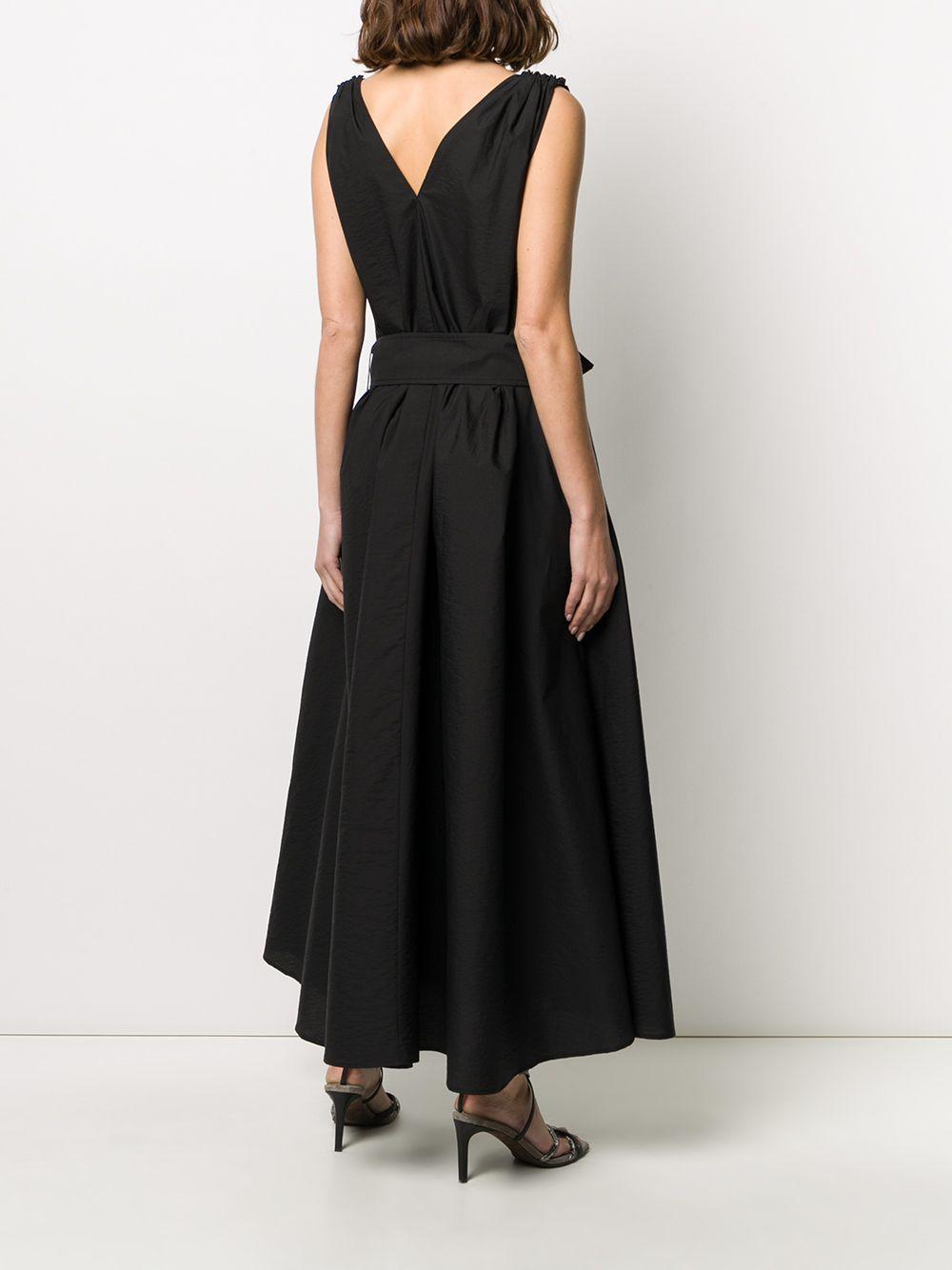 Brunello Cucinelli Cotton Belted Maxi Dress in Black - Save 29% - Lyst