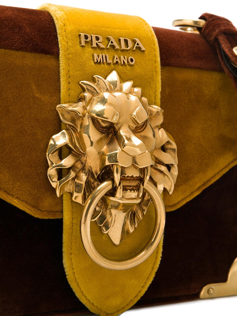 prada milano lion purse