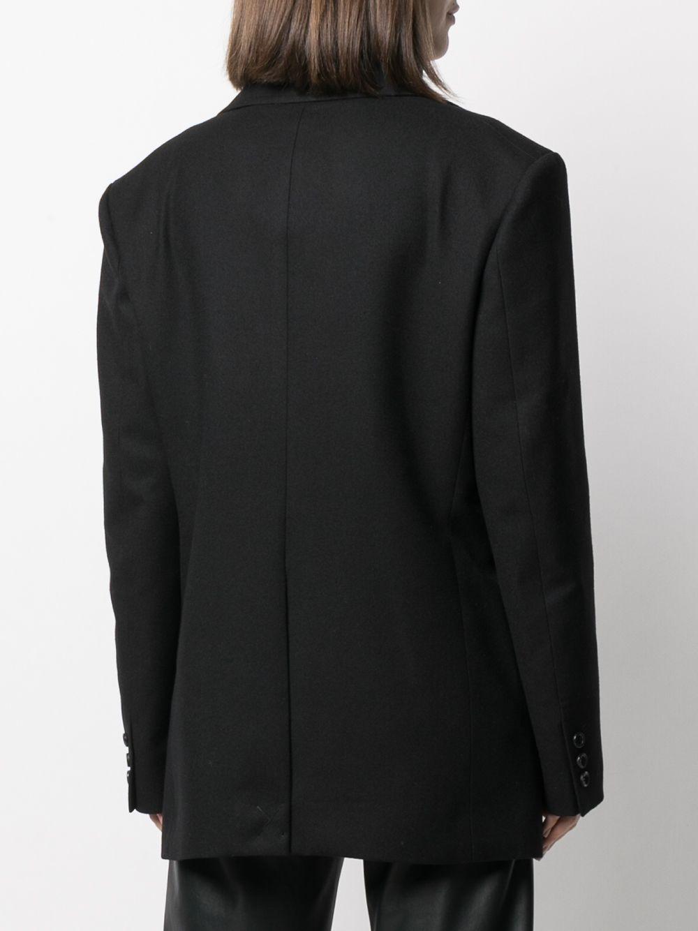 Junya Watanabe Wool Long-sleeved Structured Shoulders Jacket in Black ...