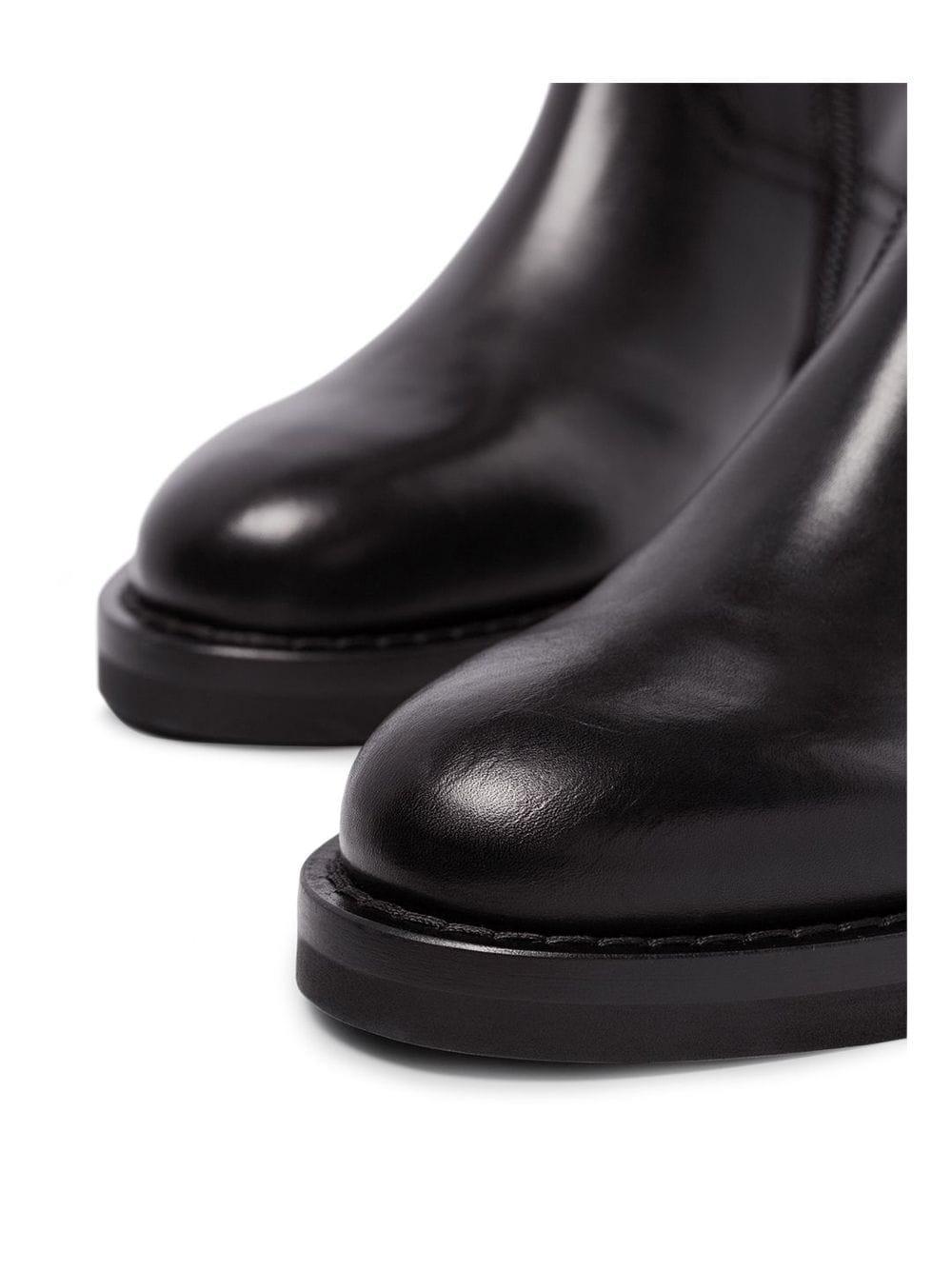 Ann Demeulemeester 60 Rear Laceup Leather Boots in Black Lyst