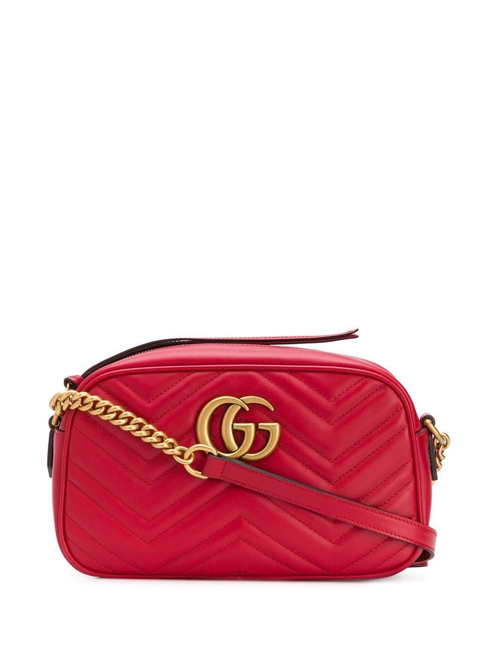 skinke tavle Modernisering Gucci Synthetic gg Marmont Small Matelassé Shoulder Bag in Red - Save 65% -  Lyst