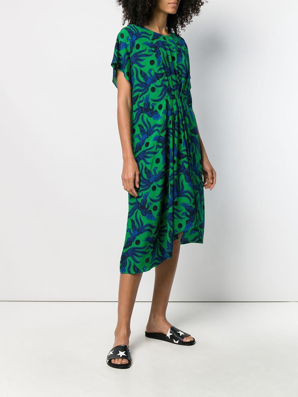 kenzo green dress