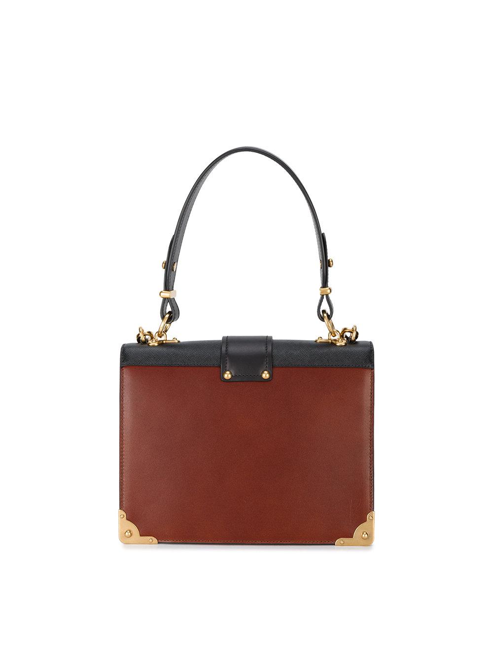 Lyst Prada Animalier Lion Head Shoulder Bag in Brown