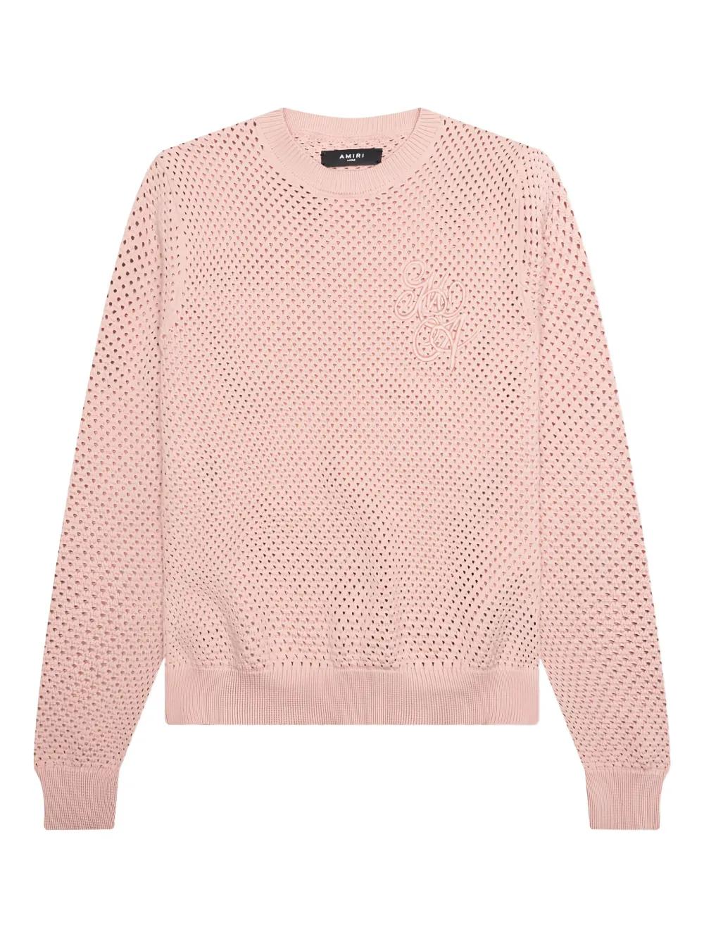 Tシャツ・カットソー AMIRI Cream Crochet Sweater Tシャツ・カットソー AMIRI Cream Crochet Sweater