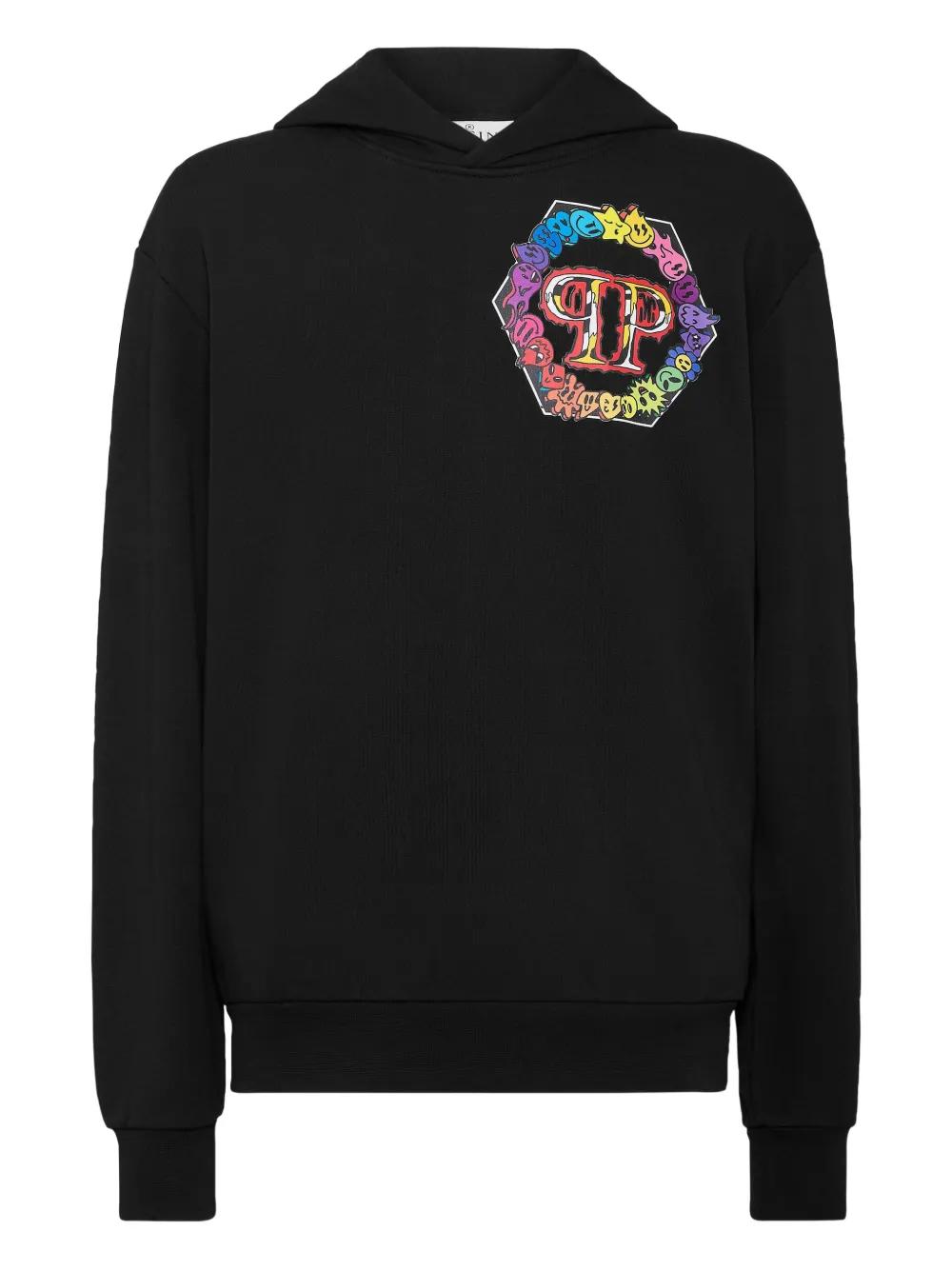 パーカー・フーディ Philipp Plein Graphic Print Hoodie With Hooded Neckline s-l1200.jpg