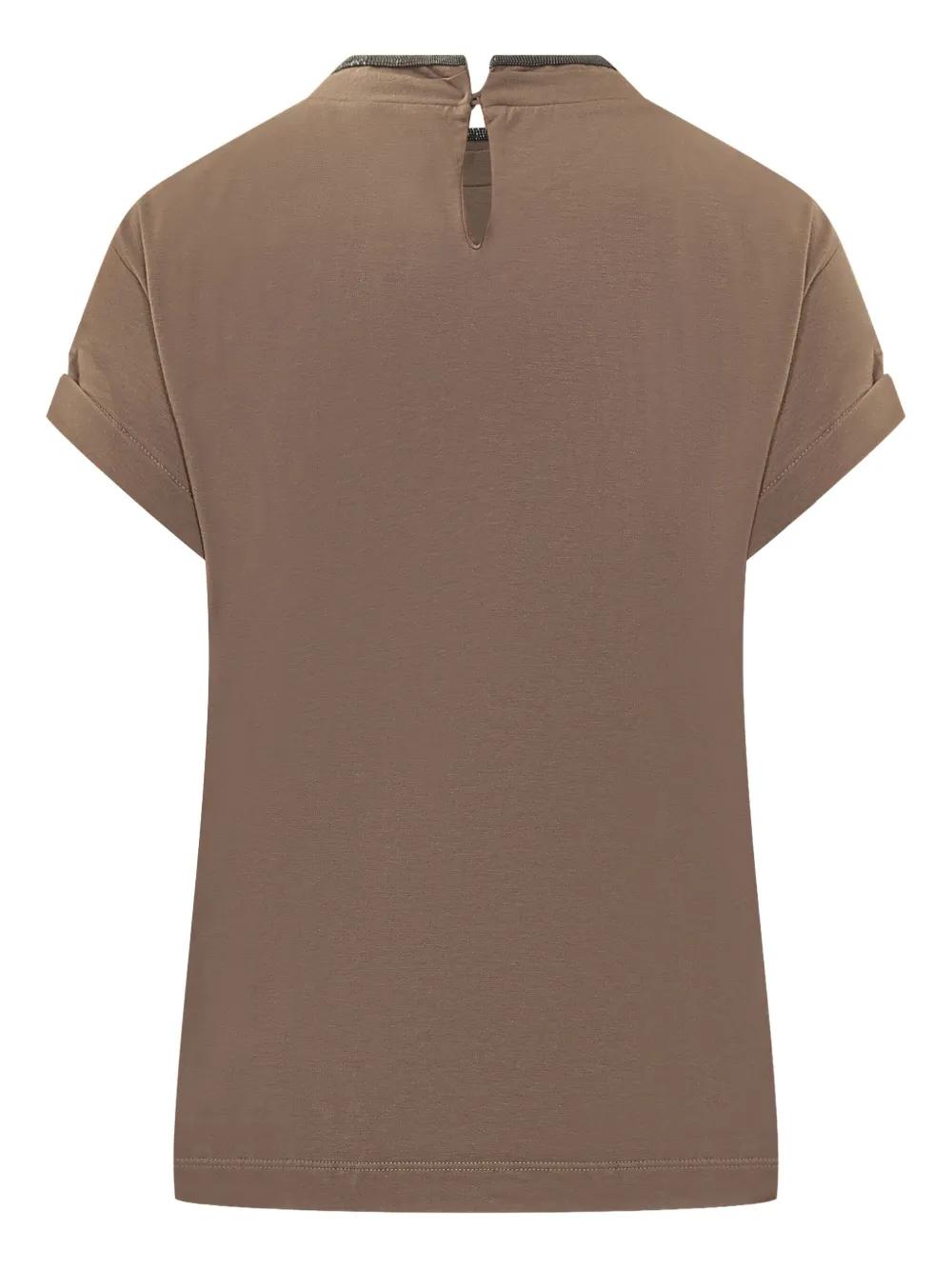 【送料&関税込】Brunello Cucinelli Cashmere Glitter T-shirt Brunello Cucinelli Sparkling Cashmere-Silk Blend Knit T