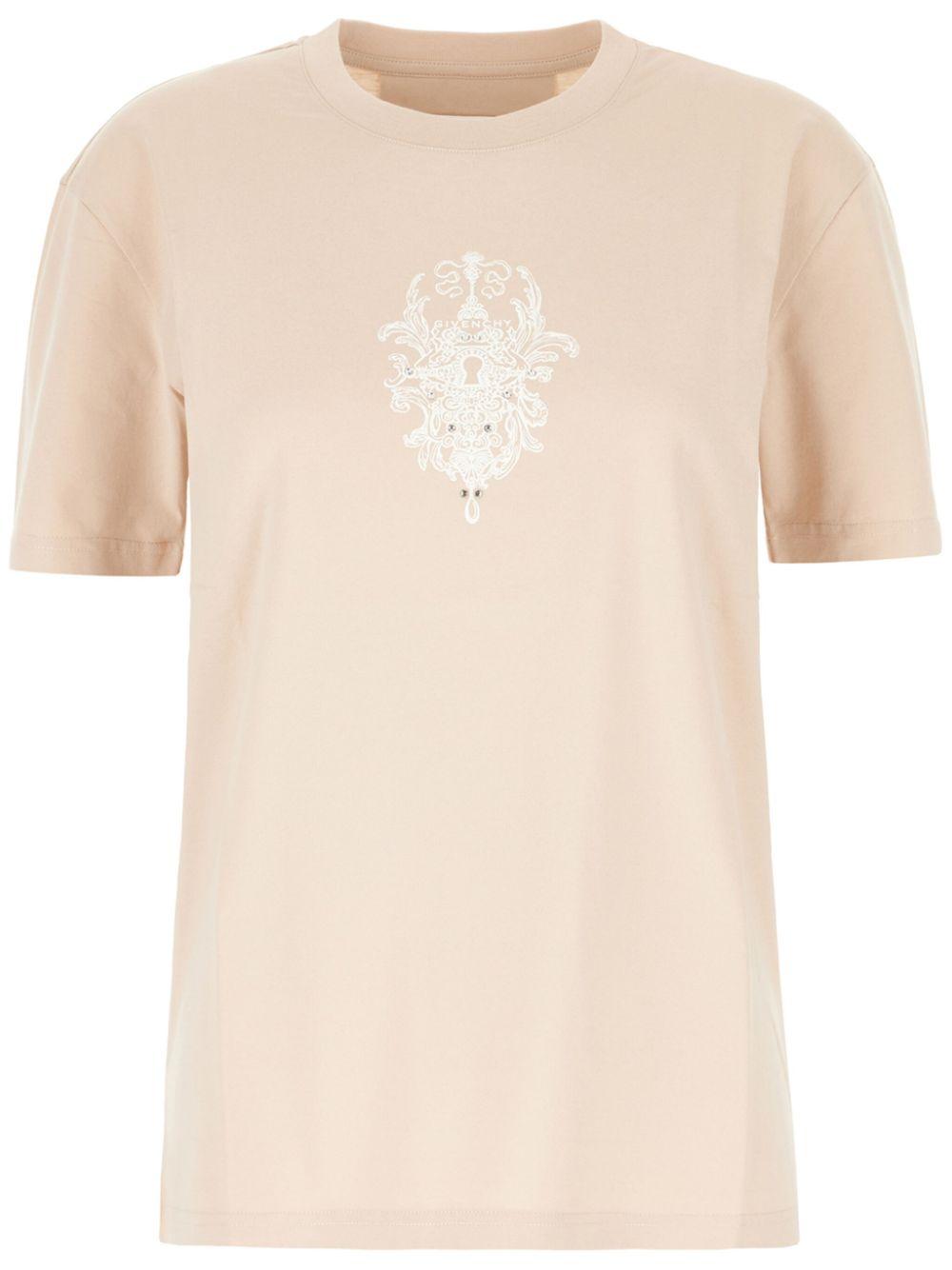 Givenchy レディース ナチュラル ロゴ Tシャツ トップス