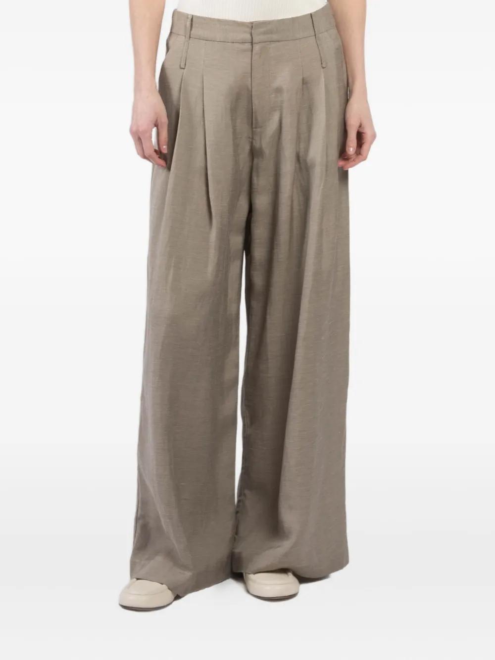 St agni ワイドパンツ ST. AGNI コットン混 ワイドレッグ パンツ | NET-A-PORTER