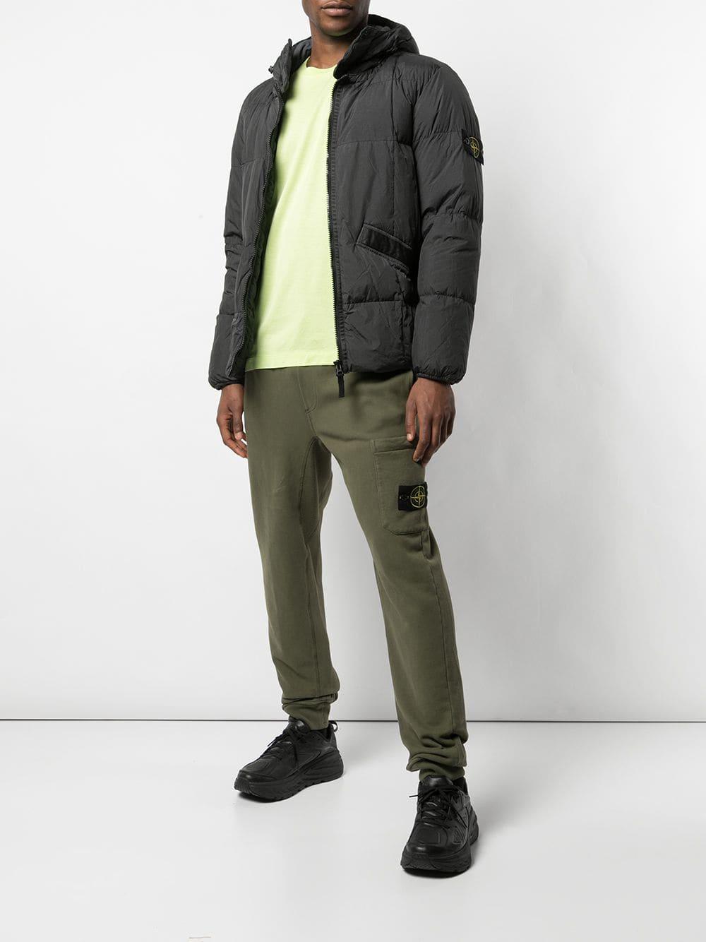 stone island goose down jacket