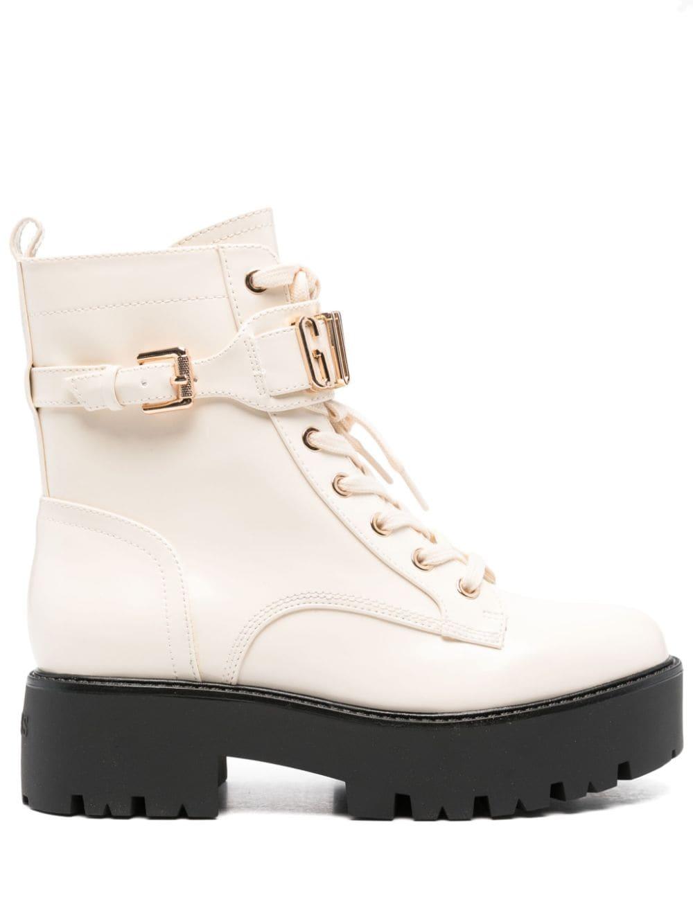 guess lace up boots