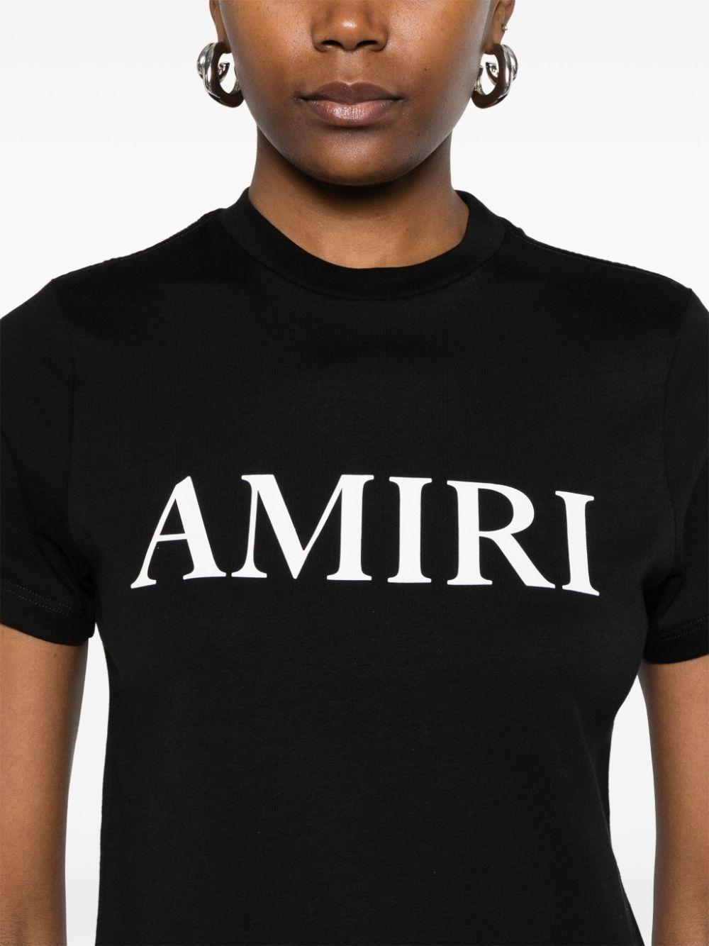 Amiri レディース ブラック Core ロゴ Tシャツ トップス
