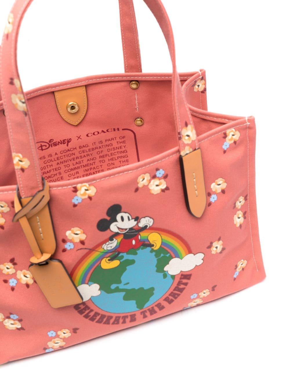 COACH X Disney 'mickey Mouse' Tote Bag in Red | Lyst