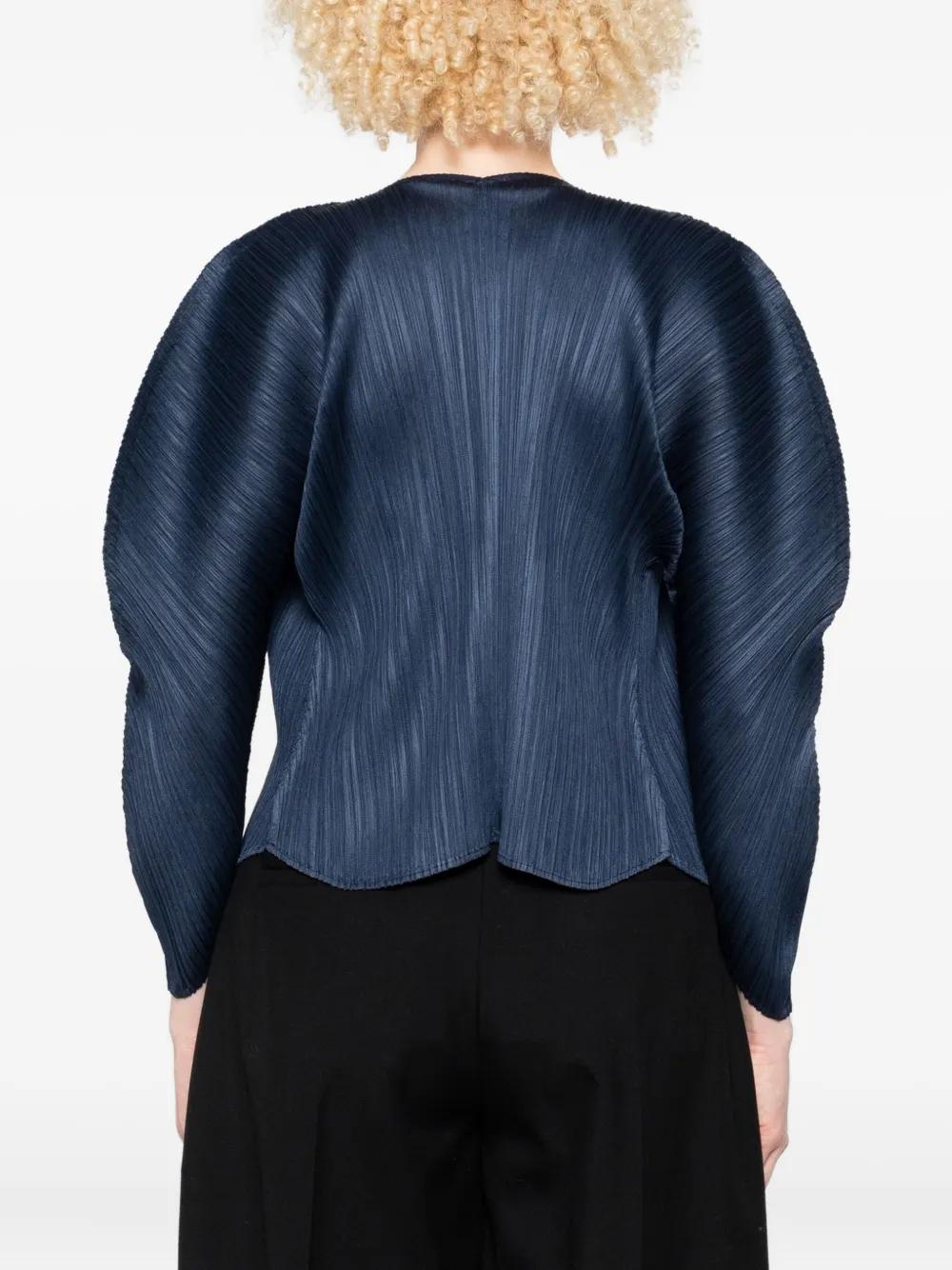 【未使用に近い】PLEATS PLEASE　ダークブルー ジャケット レディース Pleats Please Issey Miyake ジャケット | オンライン