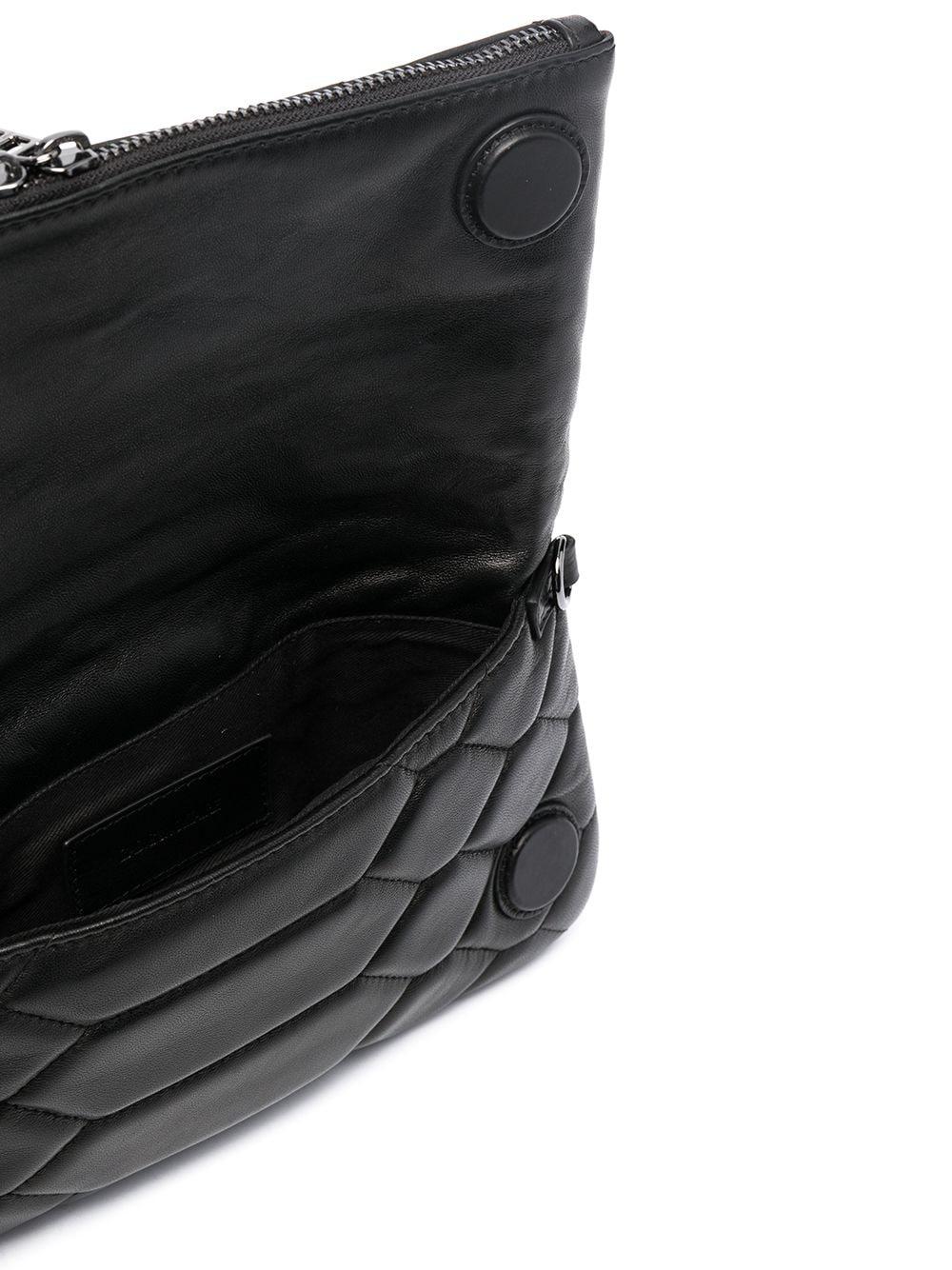 Zadig & Voltaire Rock Suede Double-Strap Clutch Shoulder Bag