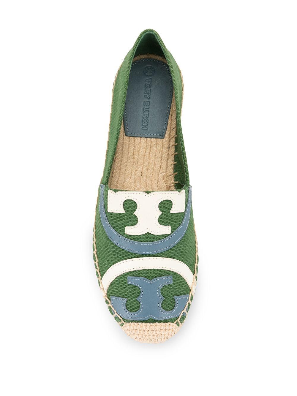 Tory Burch Cotton Poppy Espadrille in Green - Lyst