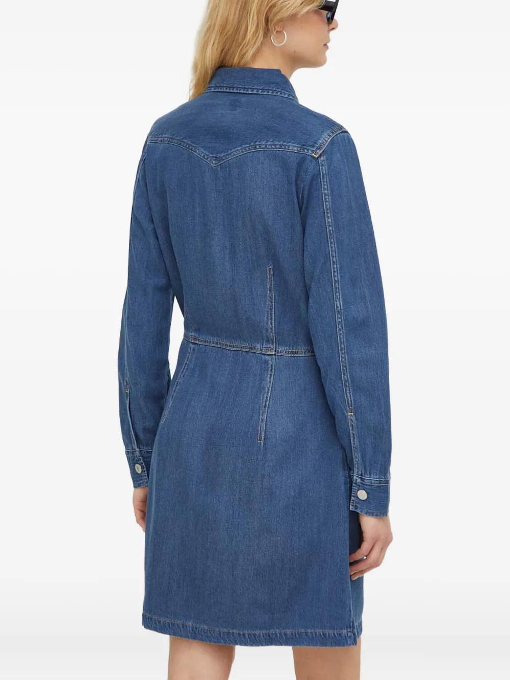 Levi's Otto Western Buttoned Denim Dress in Blue | Lyst