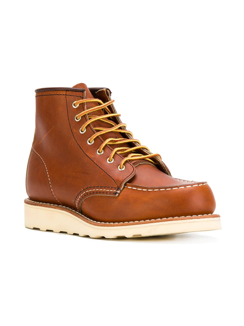 red wing lace to toe boots