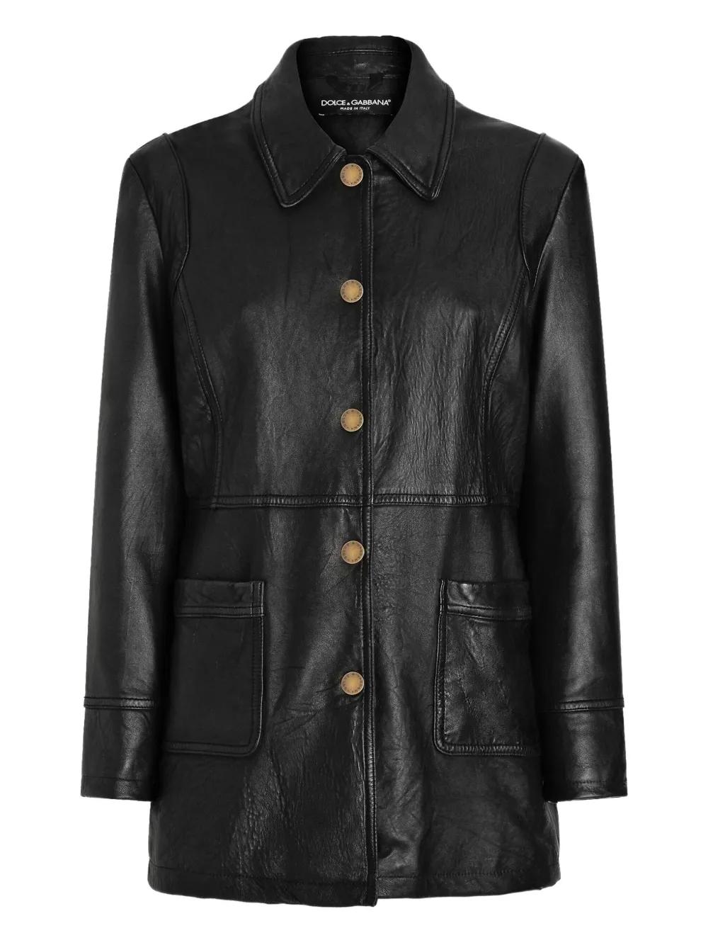 Dolce & Gabbana Leather jackets for Women | Online Sale up to 69