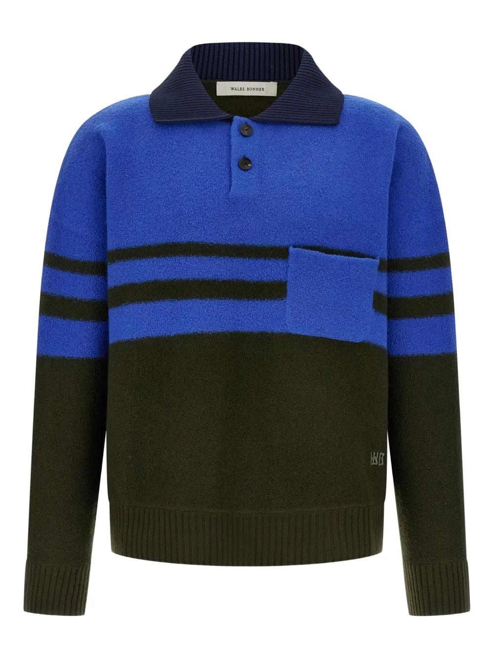 wales bonner ポロシャツ 24ss Adidas x Wales Bonner ポロシャツ | ブルー | FARFETCH JP