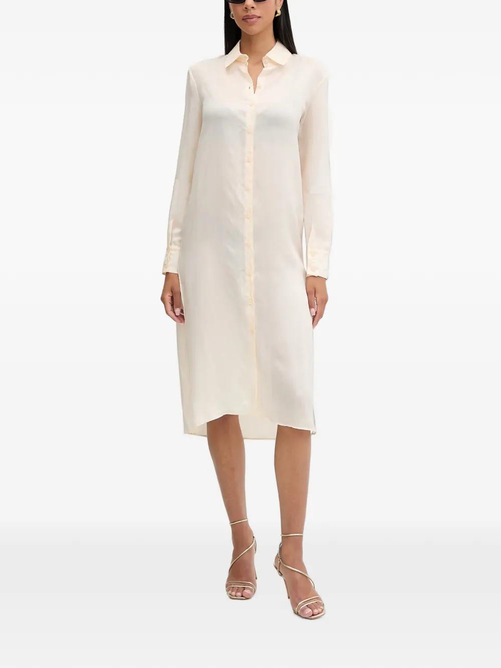 white long sleeve slip dress Maxi Slip Dress NAVY / 3X