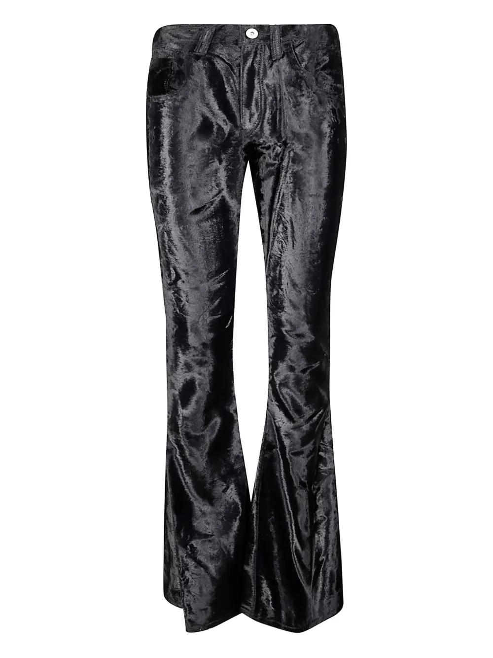 パンツ 00s junya watanabe flare trousers navy Junya Watanabe Wide-leg and palazzo pants for Women | Online