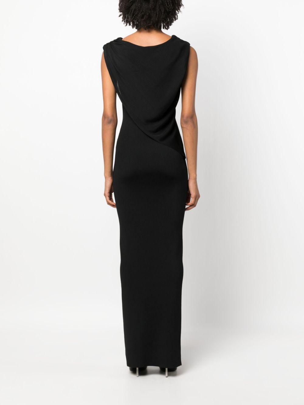 Givenchy レディース ブラック Kleid カウルネック マキシドレス 