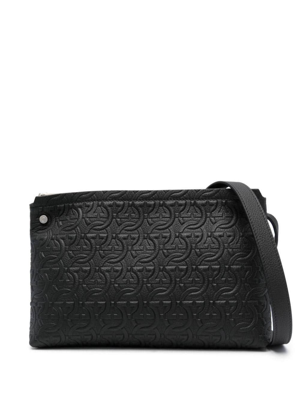 Ferragamo monogram-embossed Leather Briefcase - Farfetch