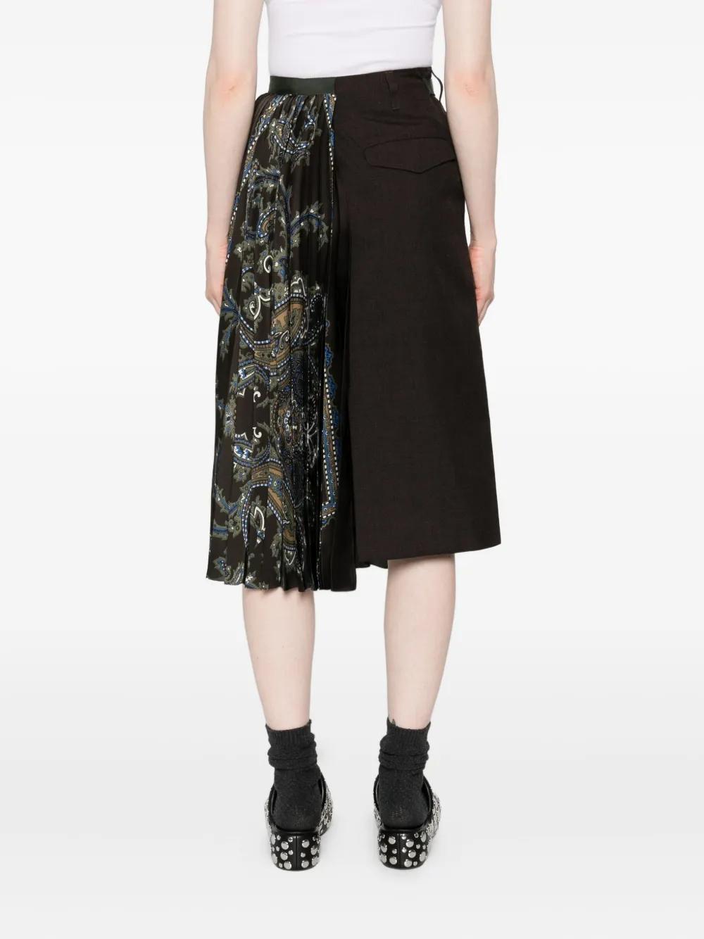sacai プリーツスカート フリンジ ペイズリー柄 sacai プリーツスカート フリンジ ペイズリー柄 - メルカリ