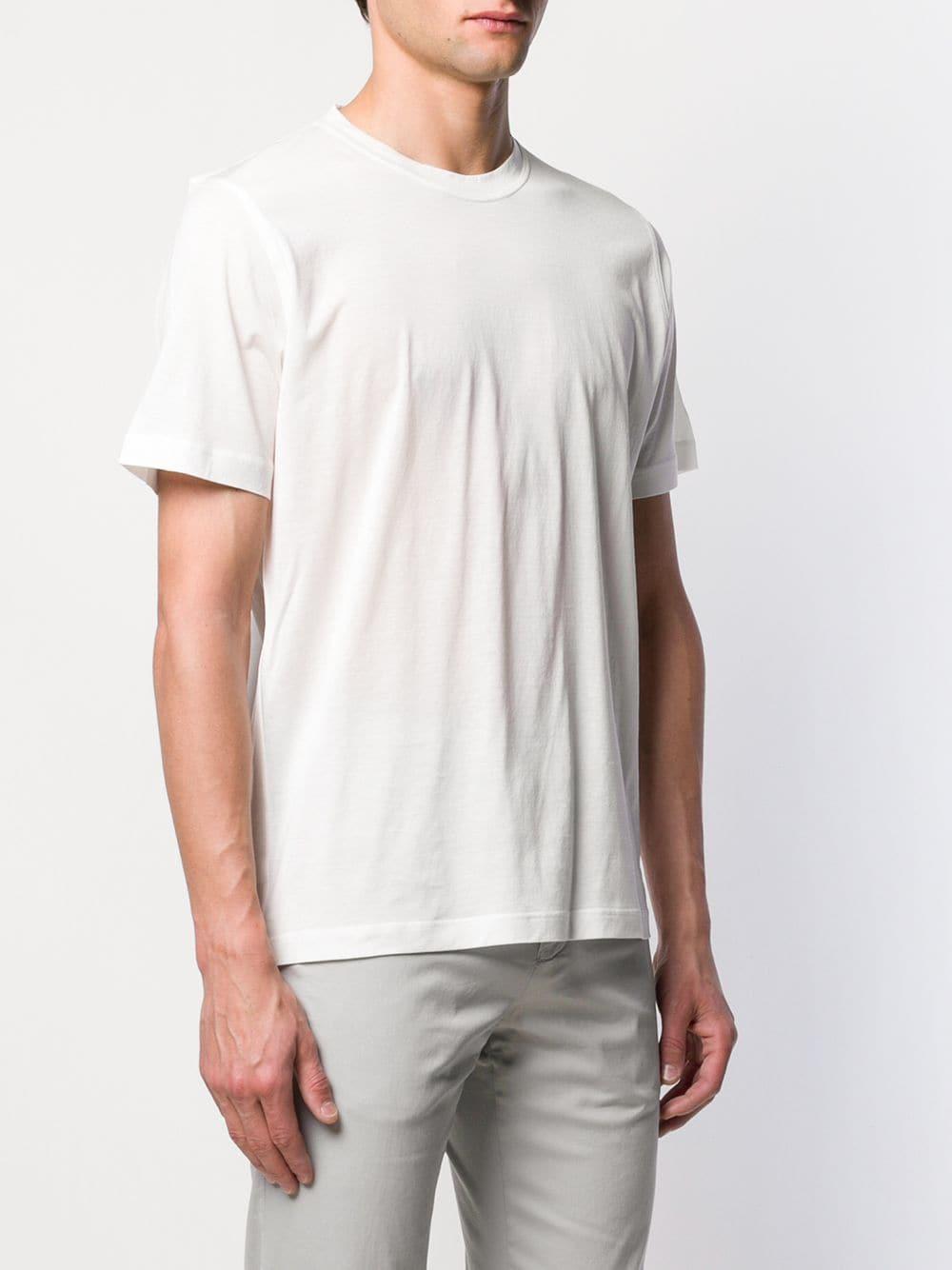 Kiton Cotton Plain T-shirt in White for Men - Lyst