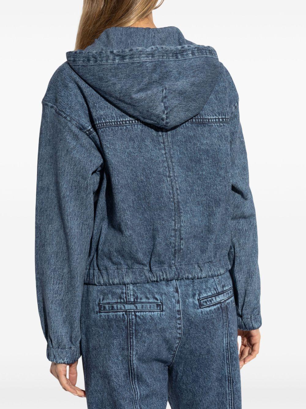 Rag & Bone レディース ブルー フーデッド デニムジャケット ジャケット