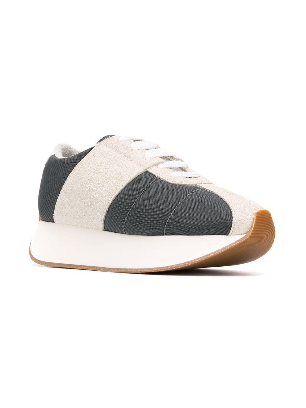 Marni Cotton Bigfoot Sneakers in White | Lyst