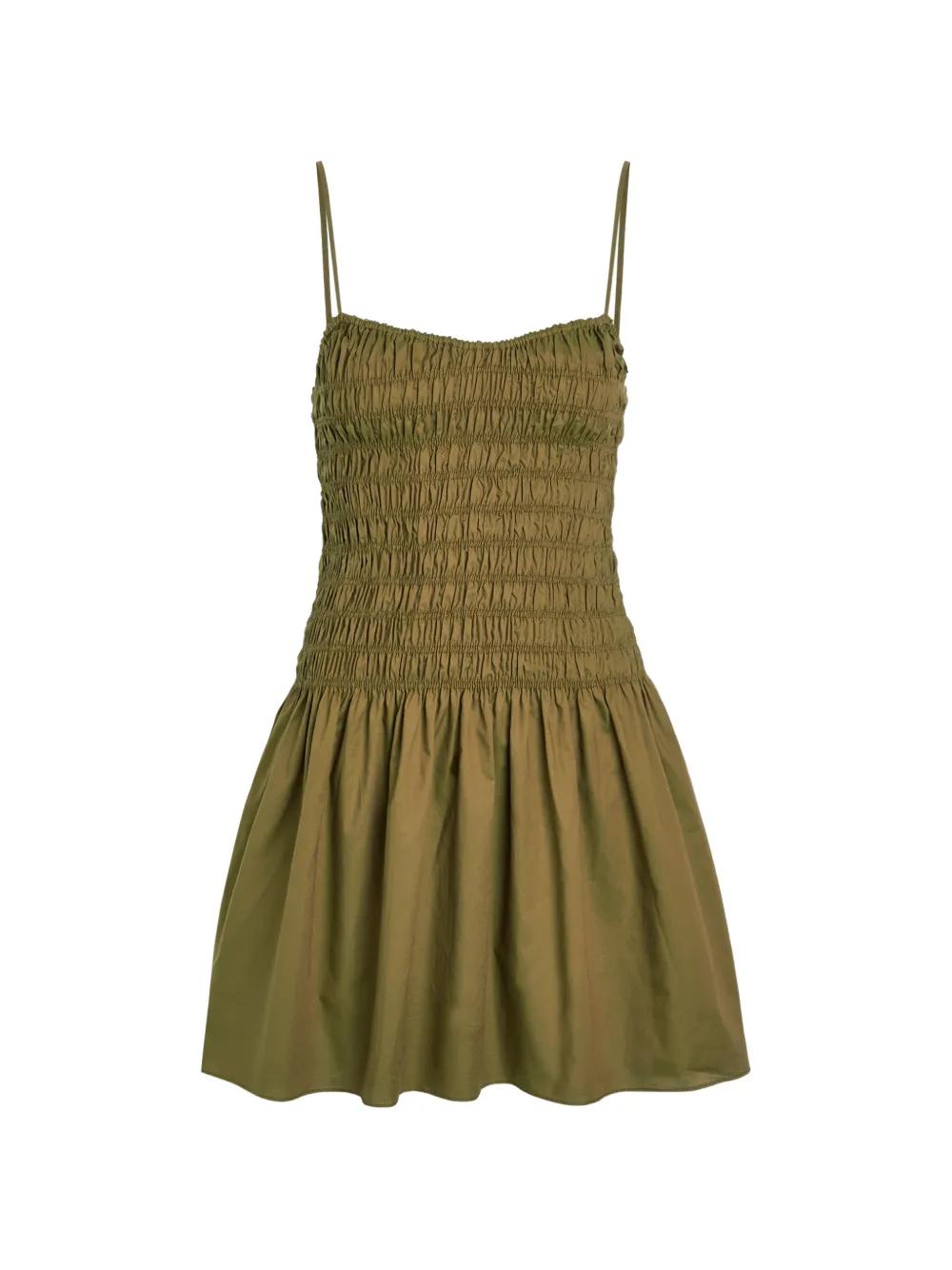 faithfull the brand arianne mini dress FAITHFULL Arianne Mini Dress in Lime Roos Tie Dye