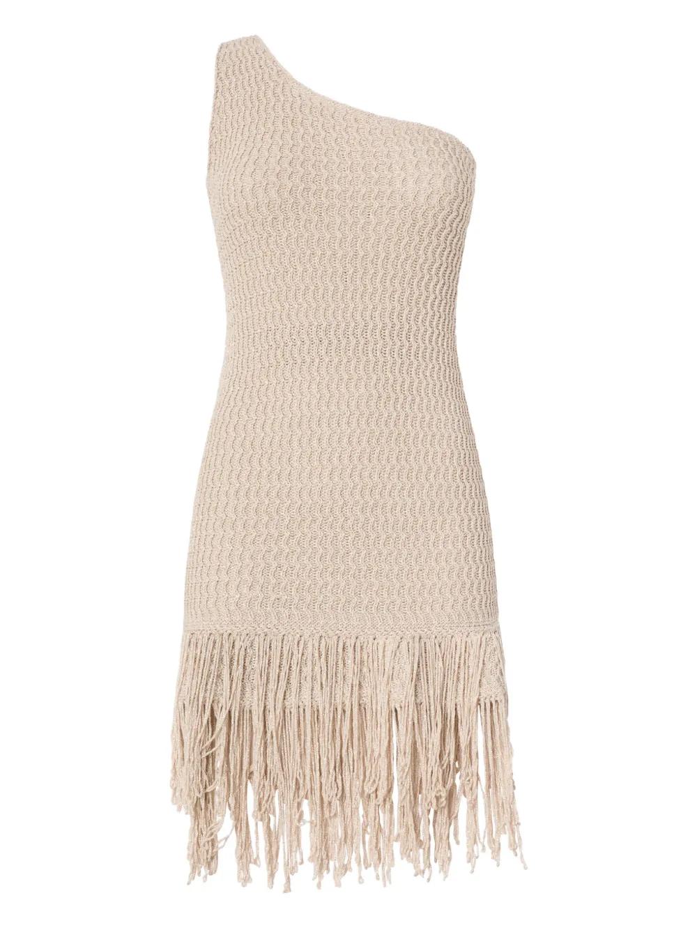 sparkle knit mini dress Yakanta Mini Dress in Sequin Knit Gold , Halter Neck , Bodycon main image 1