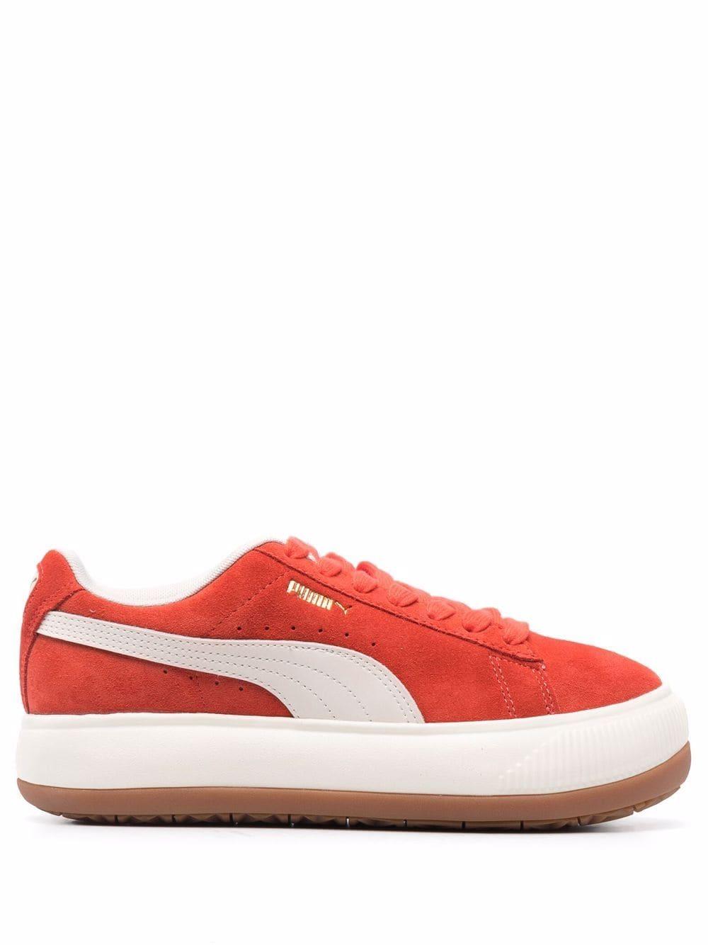 PUMA Leer Mayu Up Low-top Sneakers in het Oranje - Lyst