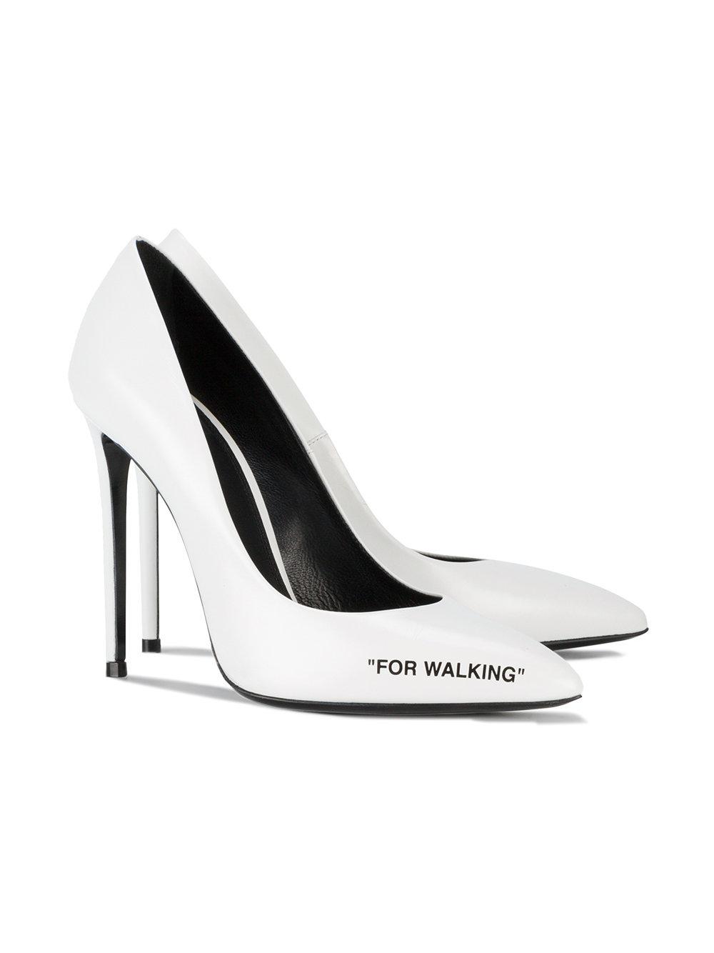 Off White c o Virgil Abloh White For Walking Pumps Lyst Canada