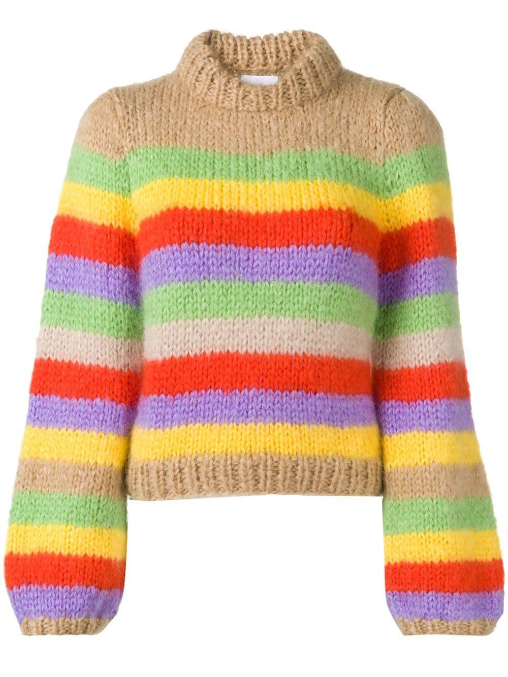 ganni multicolor pullover