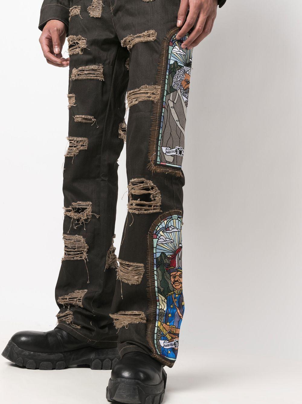 Who Decides War X Barriers Monument Straight Jeans in Black for Men | Lyst