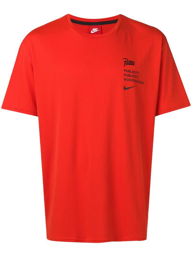 Nike Lab X Patta T-shirt in Red for Men | Lyst