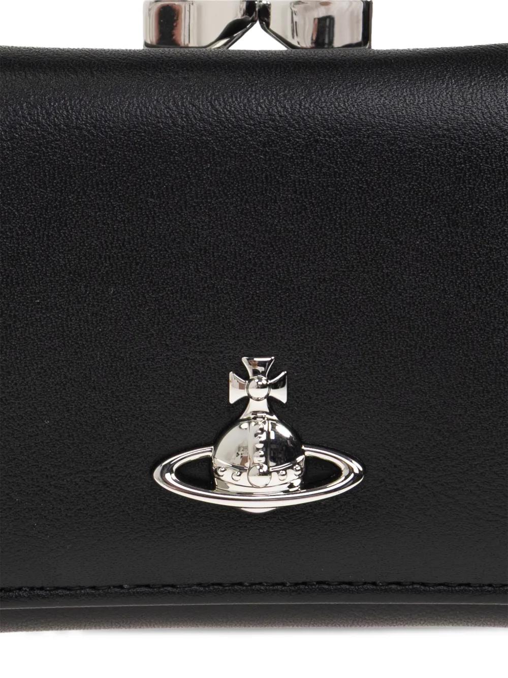 Vivienne Westwood Orb Clasp Wallet in Black | Lyst
