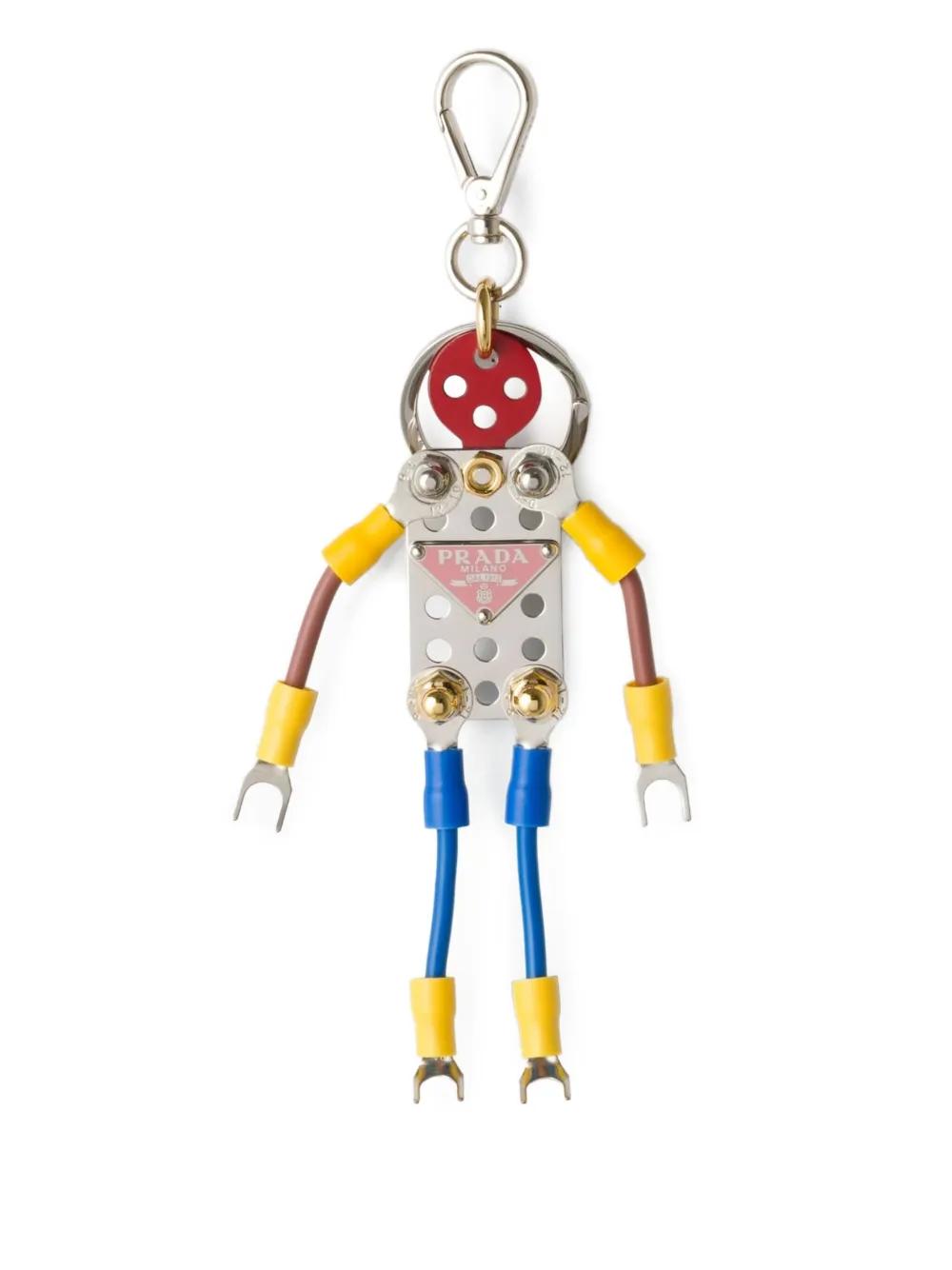 Prada Robot-Charm Keyring in White for Men Lyst UK