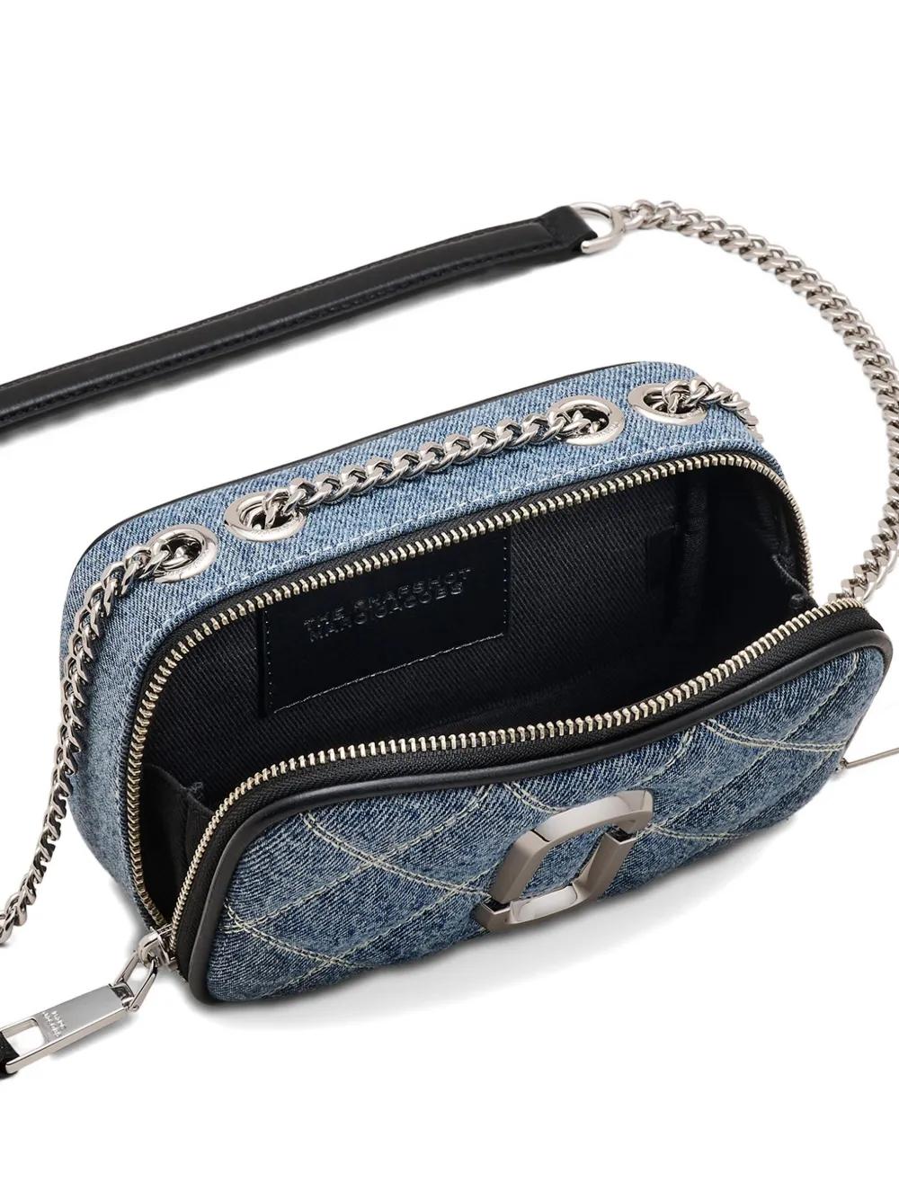 Marc Jacobs The Quilted Denim Chain Snapshot Bag in Blue | Lyst