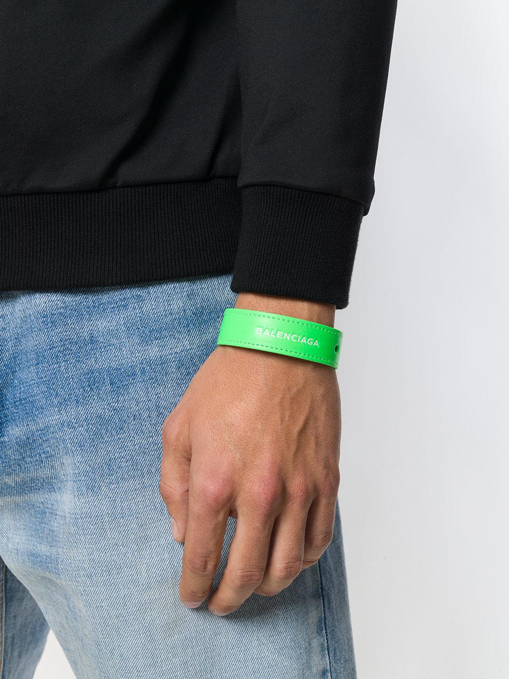 balenciaga bracelet green