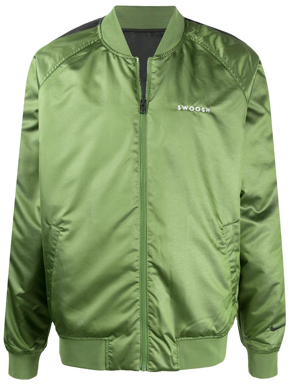 Nike Swoosh Bomber Jacket in Green for Men | Lyst Canada