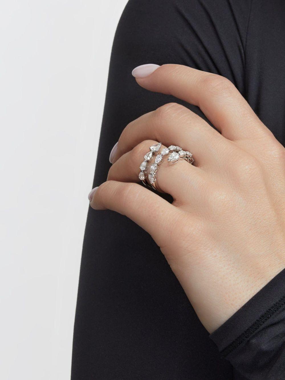 Jewels Aficionado レディース Twist ダイヤモンド リング 18k
