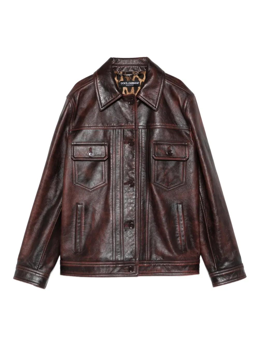 Dolce & Gabbana Leather jackets for Women | Online Sale up to 69
