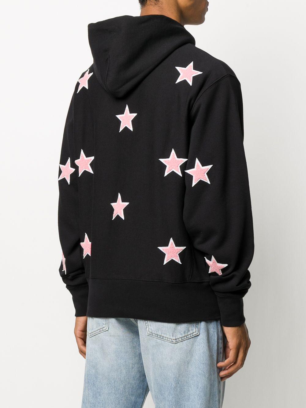 Sandro Embroidered Star Patch Hoodie in Black for Men | Lyst