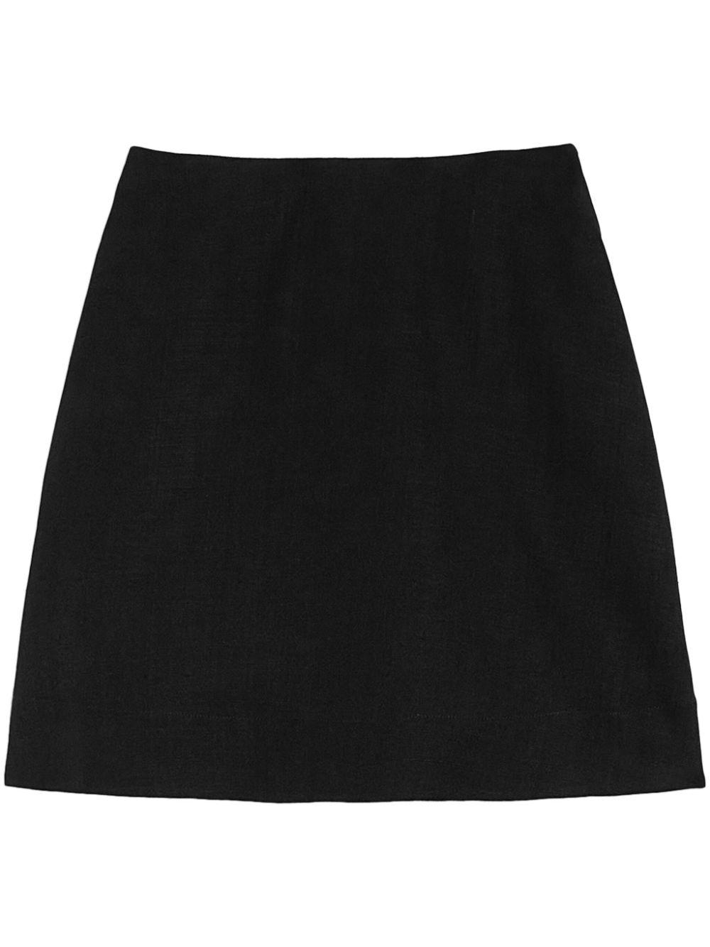 Jil Sander レディース ブラック ハイウエスト Aラインミニ Jil Sander レディース ブラック ハイウエスト Aラインミニ
