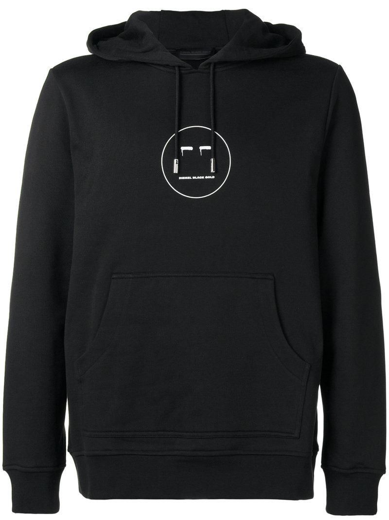 diesel black gold hoodie