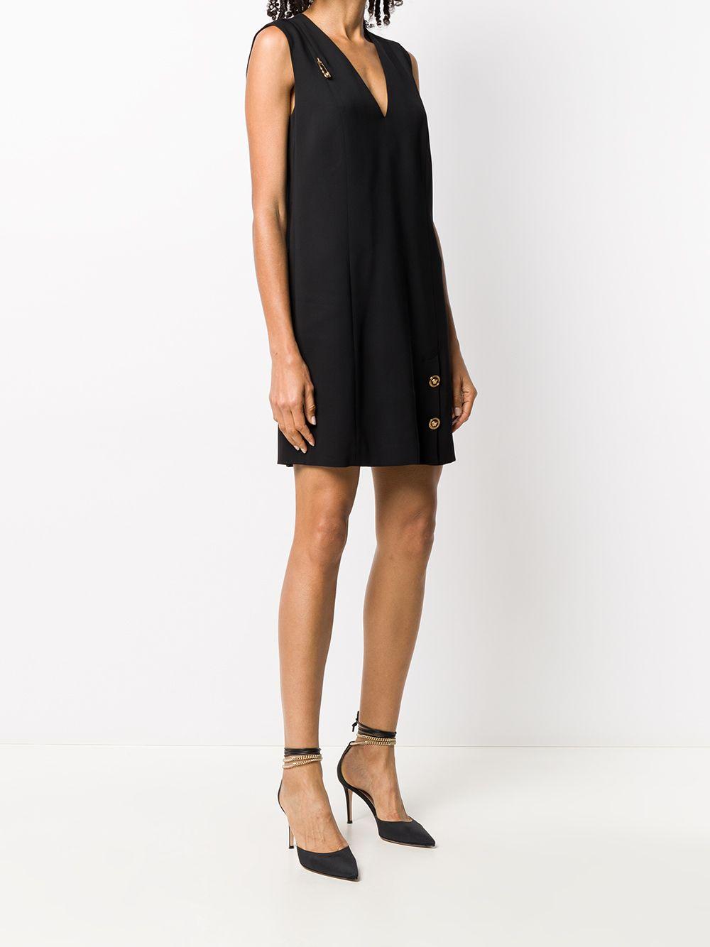 Versace Synthetic Paper Clip Shift Dress in Black Lyst