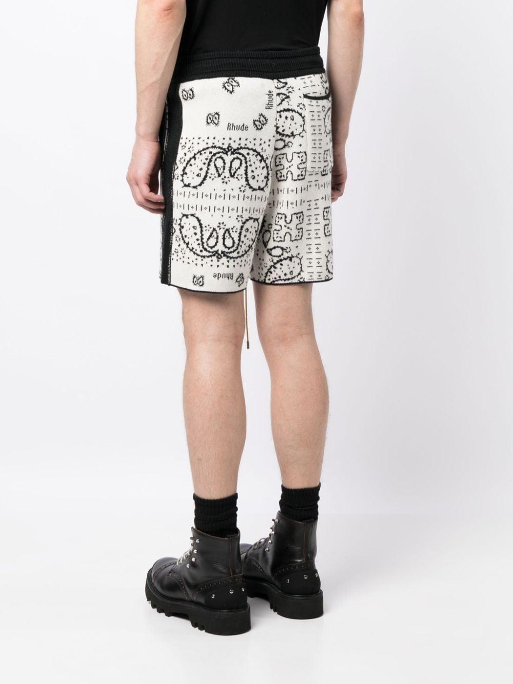 Shop R H U D E Bandana Print Drawstring Shorts